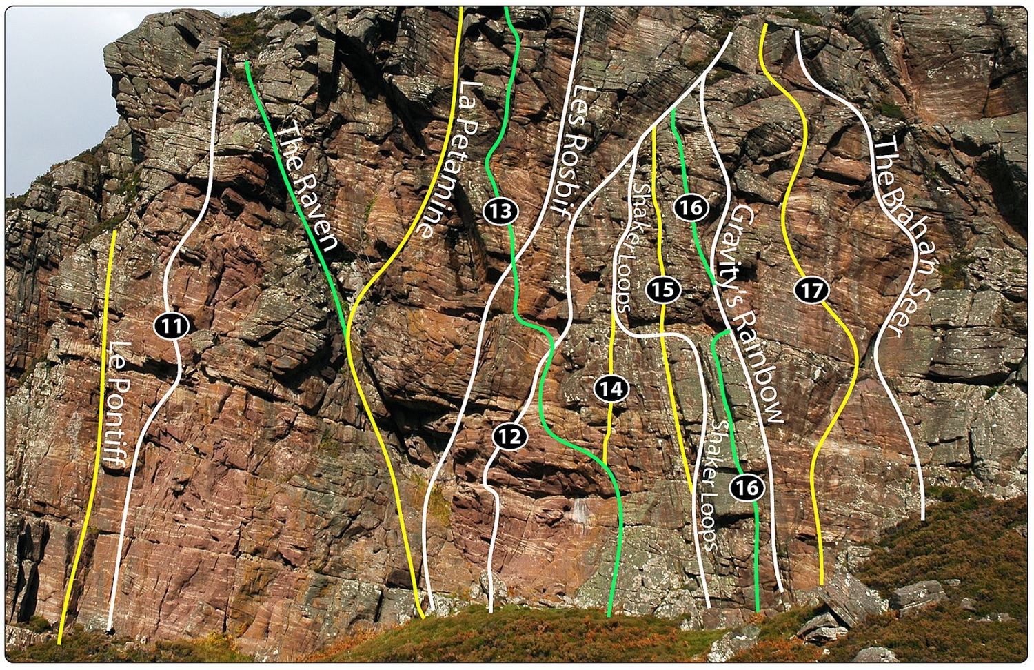 The Monster Buttress Topo